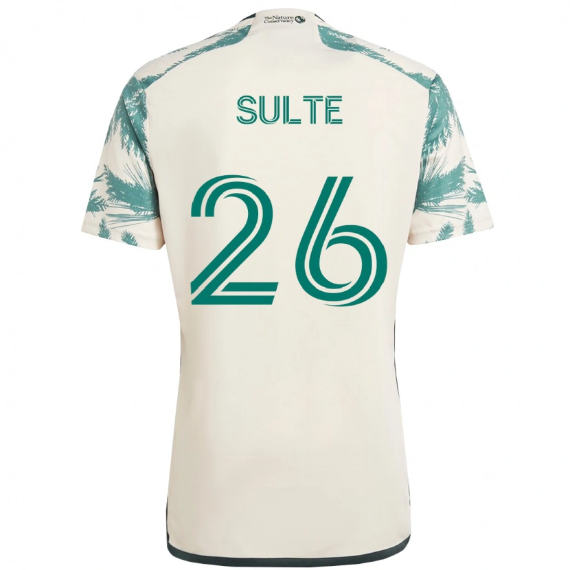 Danxen Herren Hunter Sulte #26 Beige Grün Auswärtstrikot Trikot 2025/26 T-Shirt Österreich