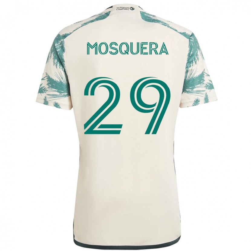 Danxen Herren Juan Mosquera #29 Beige Grün Auswärtstrikot Trikot 2025/26 T-Shirt Österreich