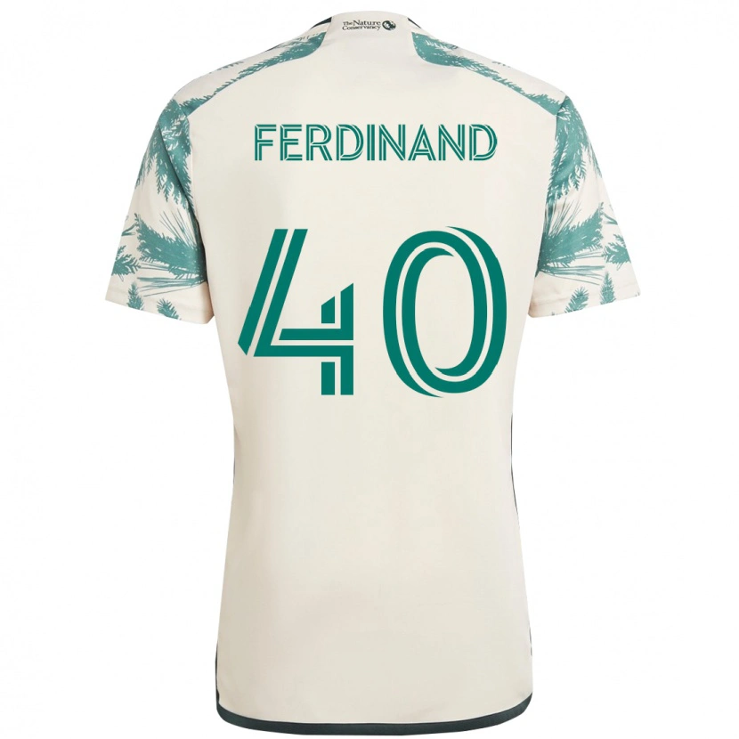 Danxen Herren Keesean Ferdinand #40 Beige Grün Auswärtstrikot Trikot 2025/26 T-Shirt Österreich