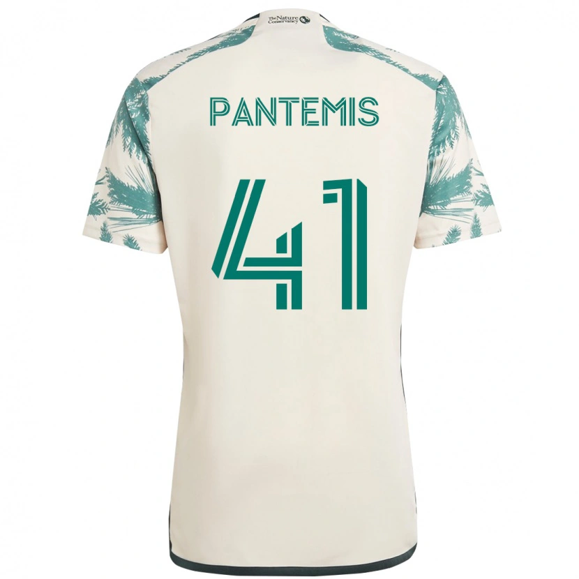 Danxen Herren James Pantemis #41 Beige Grün Auswärtstrikot Trikot 2025/26 T-Shirt Österreich