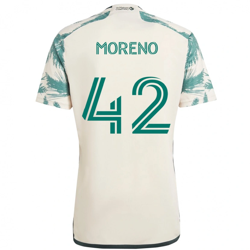 Danxen Herren Alexis Moreno #42 Beige Grün Auswärtstrikot Trikot 2025/26 T-Shirt Österreich