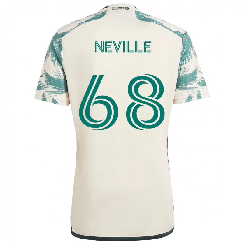 Danxen Herren Harvey Neville #68 Beige Grün Auswärtstrikot Trikot 2025/26 T-Shirt Österreich