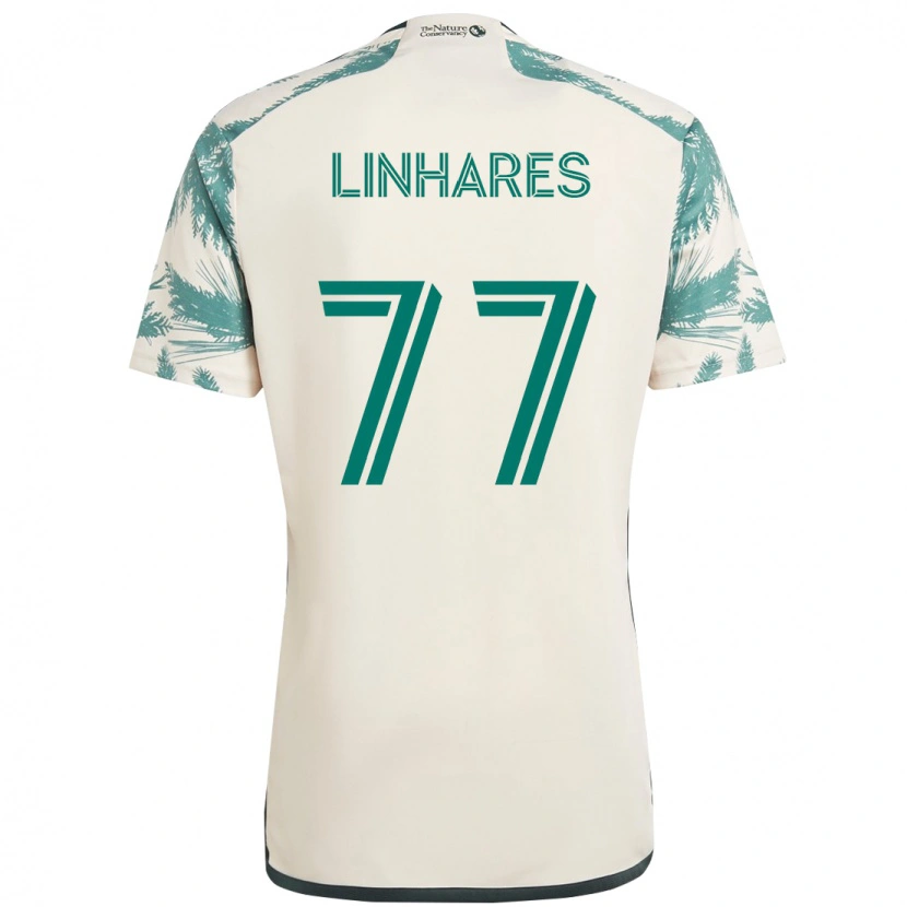 Danxen Herren Kyle Linhares #77 Beige Grün Auswärtstrikot Trikot 2025/26 T-Shirt Österreich