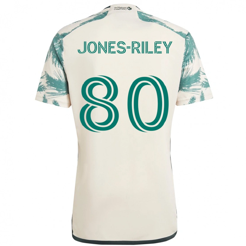 Danxen Herren Jaden Jones-Riley #80 Beige Grün Auswärtstrikot Trikot 2025/26 T-Shirt Österreich