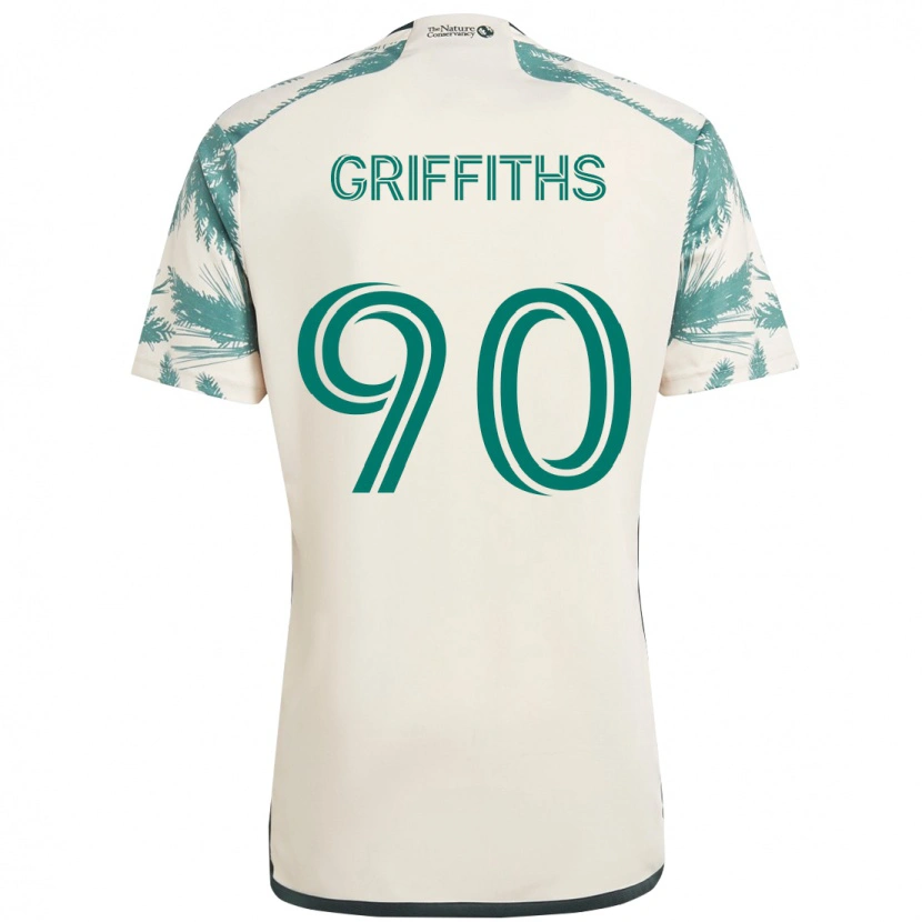 Danxen Herren Reo Griffiths #90 Beige Grün Auswärtstrikot Trikot 2025/26 T-Shirt Österreich