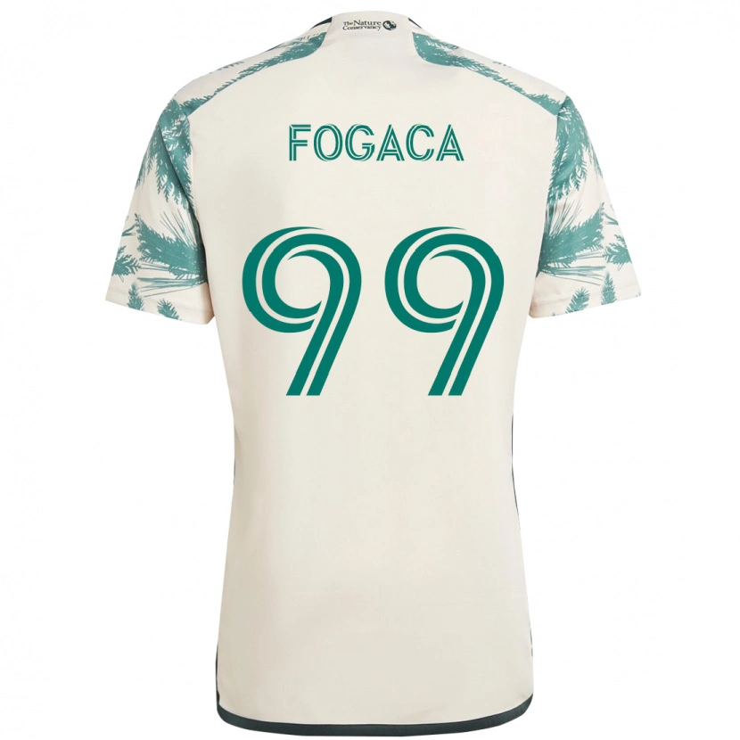 Danxen Herren Nathan Fogaça #99 Beige Grün Auswärtstrikot Trikot 2025/26 T-Shirt Österreich