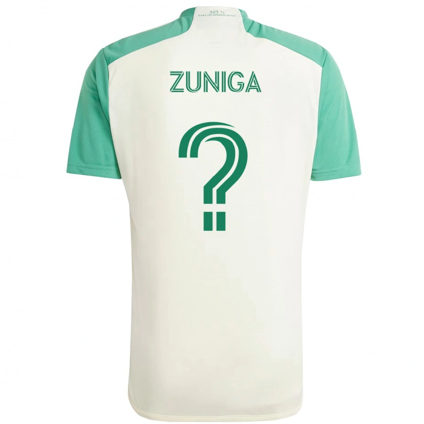 Danxen Herren Abner Zuñiga #0 Weiß Grün Auswärtstrikot Trikot 2025/26 T-Shirt Österreich