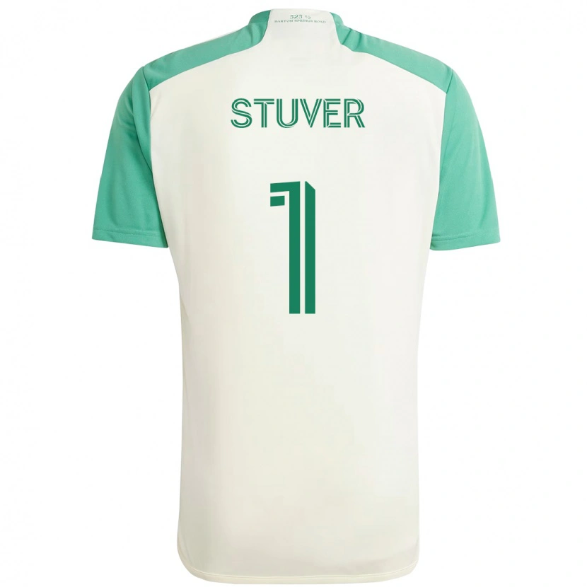 Danxen Herren Brad Stuver #1 Weiß Grün Auswärtstrikot Trikot 2025/26 T-Shirt Österreich