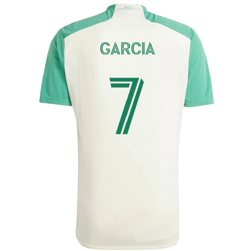 Danxen Herren Anthony García #7 Weiß Grün Auswärtstrikot Trikot 2025/26 T-Shirt Österreich