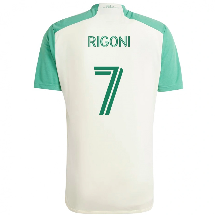 Danxen Herren Emiliano Rigoni #7 Weiß Grün Auswärtstrikot Trikot 2025/26 T-Shirt Österreich
