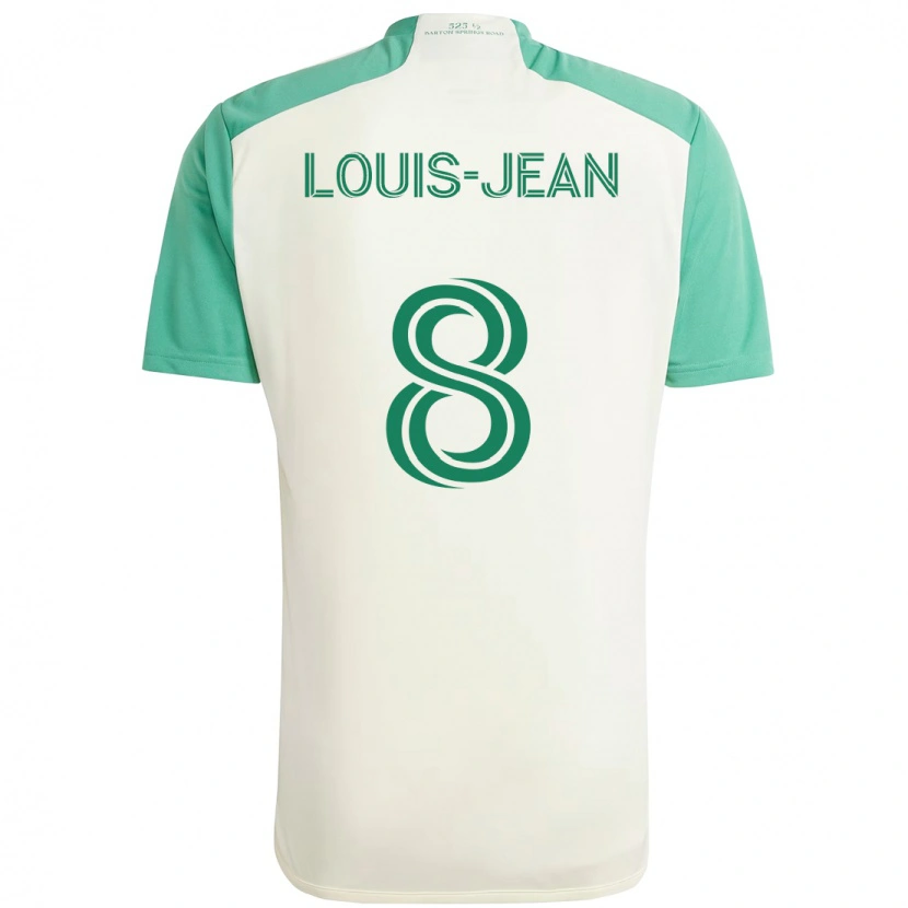 Danxen Herren Steeve Louis-Jean #8 Weiß Grün Auswärtstrikot Trikot 2025/26 T-Shirt Österreich