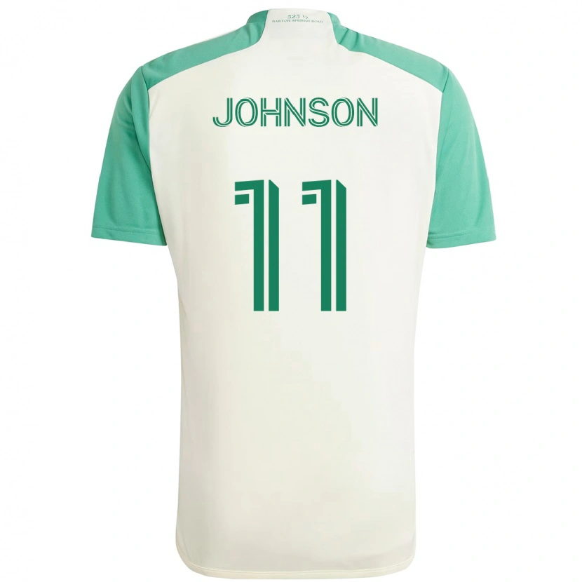 Danxen Herren Emmanuel Johnson #11 Weiß Grün Auswärtstrikot Trikot 2025/26 T-Shirt Österreich