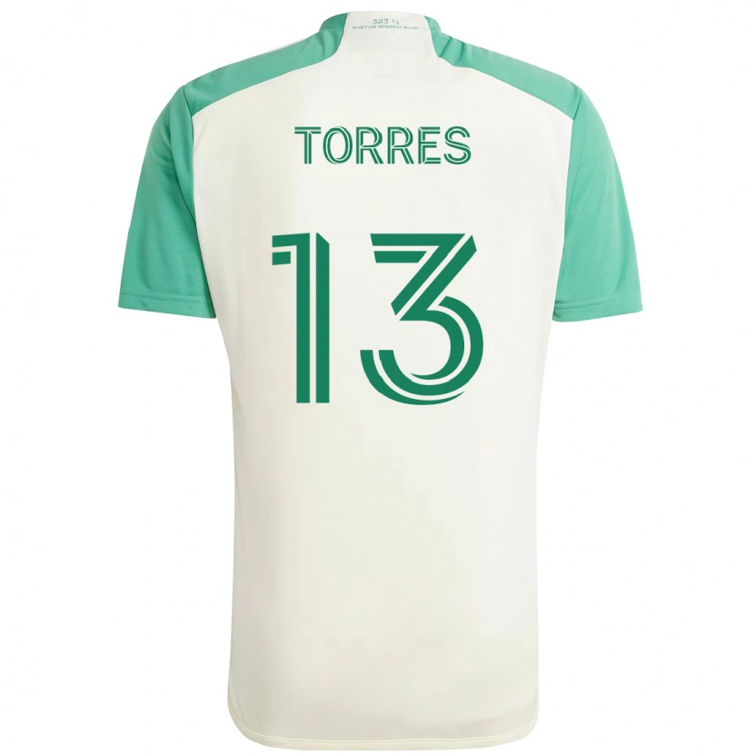 Danxen Herren Leo Torres #13 Weiß Grün Auswärtstrikot Trikot 2025/26 T-Shirt Österreich