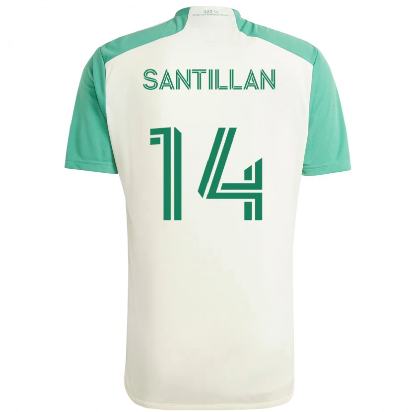 Danxen Herren Jonathan Santillan #14 Weiß Grün Auswärtstrikot Trikot 2025/26 T-Shirt Österreich