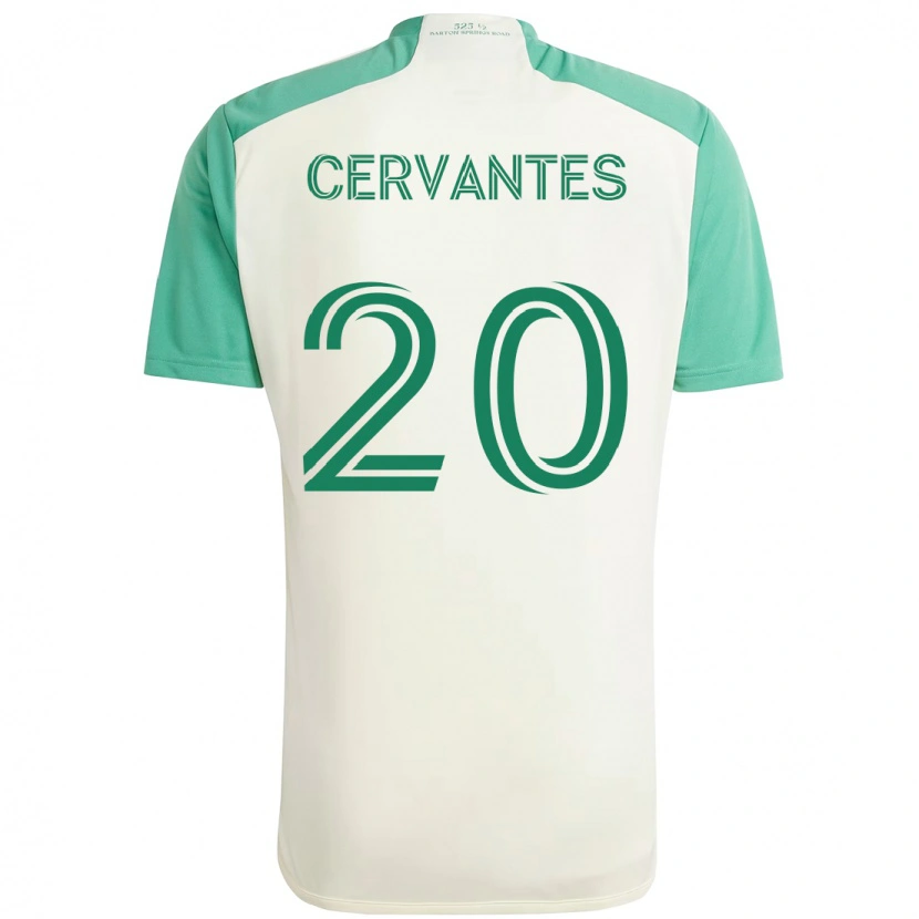 Danxen Herren Aaron Cervantes #20 Weiß Grün Auswärtstrikot Trikot 2025/26 T-Shirt Österreich