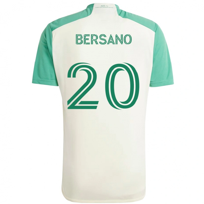 Danxen Herren Matt Bersano #20 Weiß Grün Auswärtstrikot Trikot 2025/26 T-Shirt Österreich