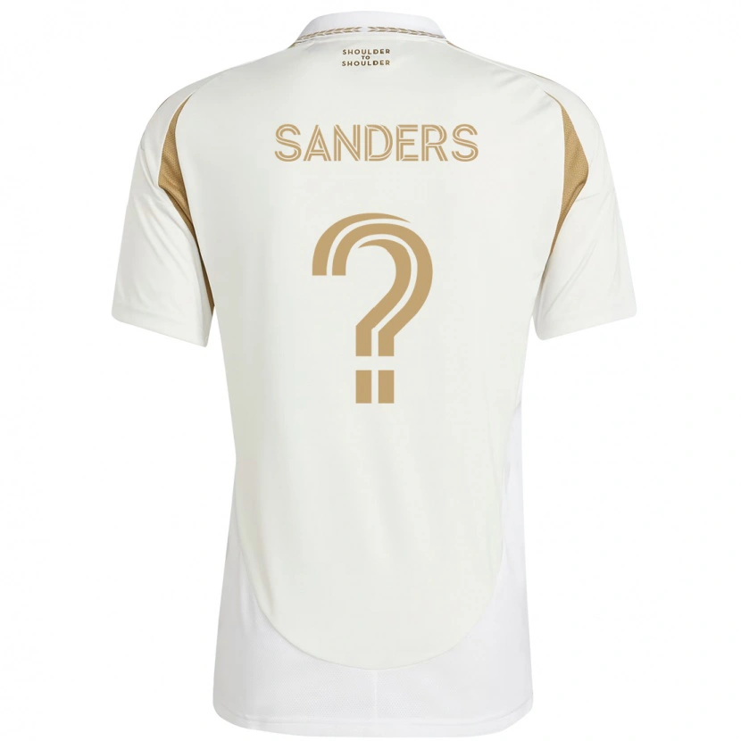 Danxen Herren Adrian Sanders #0 Weiß Braun Auswärtstrikot Trikot 2025/26 T-Shirt Österreich