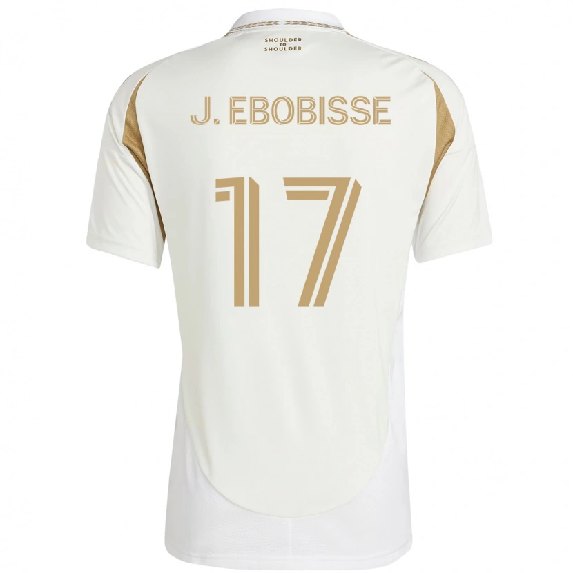 Danxen Herren Jeremy Ebobisse #17 Weiß Braun Auswärtstrikot Trikot 2025/26 T-Shirt Österreich