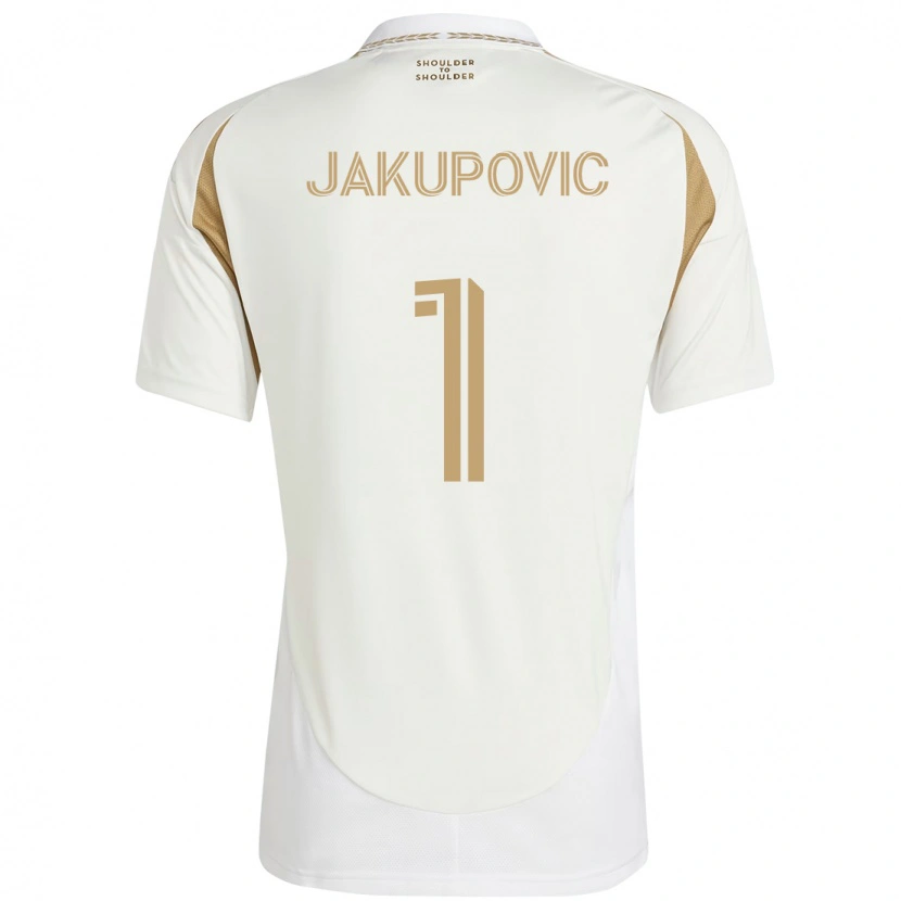Danxen Herren Eldin Jakupovic #1 Weiß Braun Auswärtstrikot Trikot 2025/26 T-Shirt Österreich