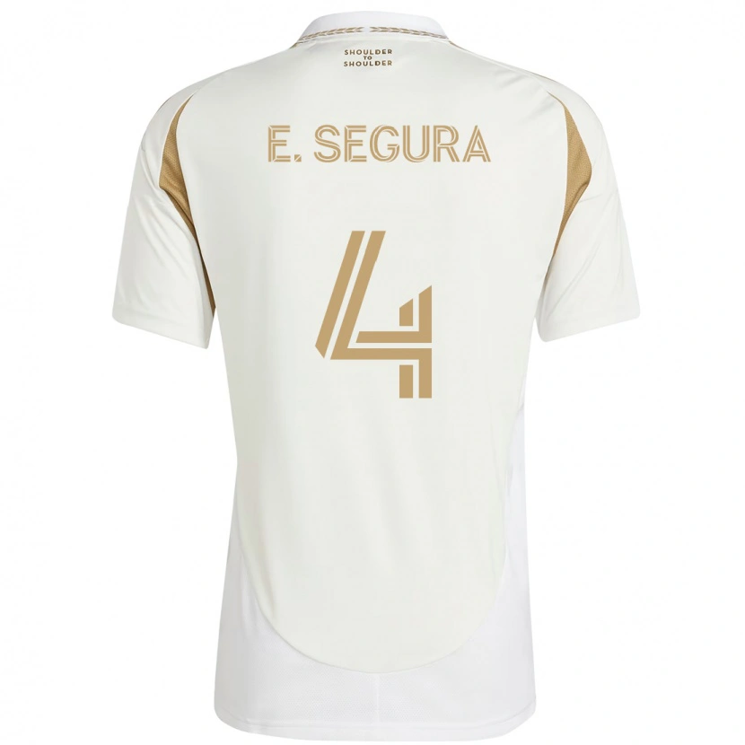 Danxen Herren Eddie Segura #4 Weiß Braun Auswärtstrikot Trikot 2025/26 T-Shirt Österreich