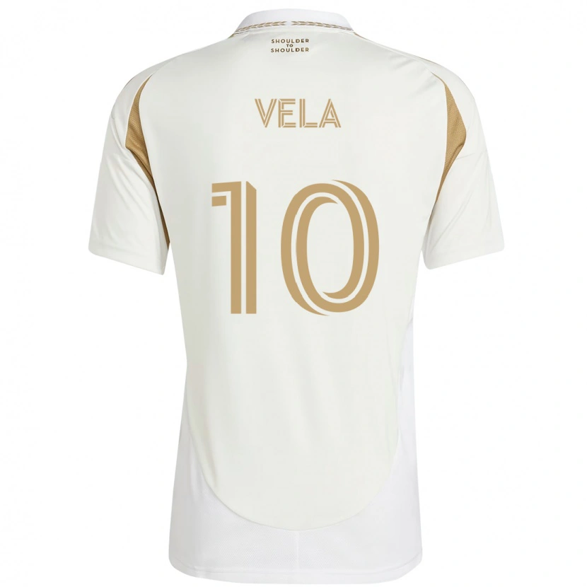 Danxen Herren Carlos Vela #10 Weiß Braun Auswärtstrikot Trikot 2025/26 T-Shirt Österreich