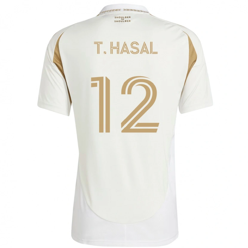 Danxen Herren Thomas Hasal #12 Weiß Braun Auswärtstrikot Trikot 2025/26 T-Shirt Österreich
