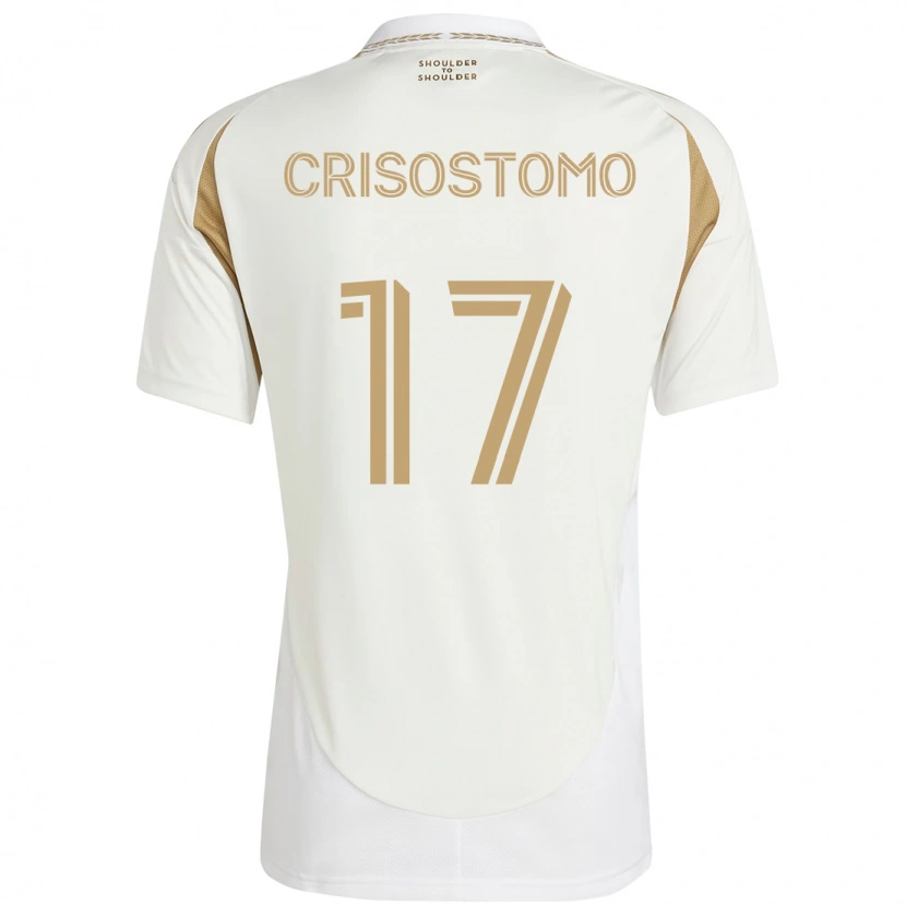 Danxen Herren Danny Crisostomo #17 Weiß Braun Auswärtstrikot Trikot 2025/26 T-Shirt Österreich