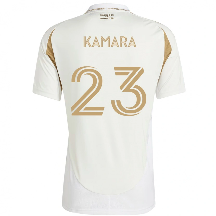 Danxen Herren Kei Kamara #23 Weiß Braun Auswärtstrikot Trikot 2025/26 T-Shirt Österreich