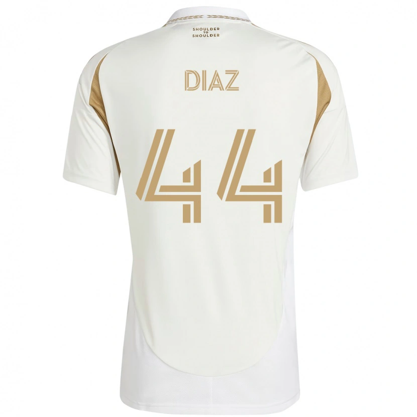 Danxen Herren Christian Díaz #44 Weiß Braun Auswärtstrikot Trikot 2025/26 T-Shirt Österreich