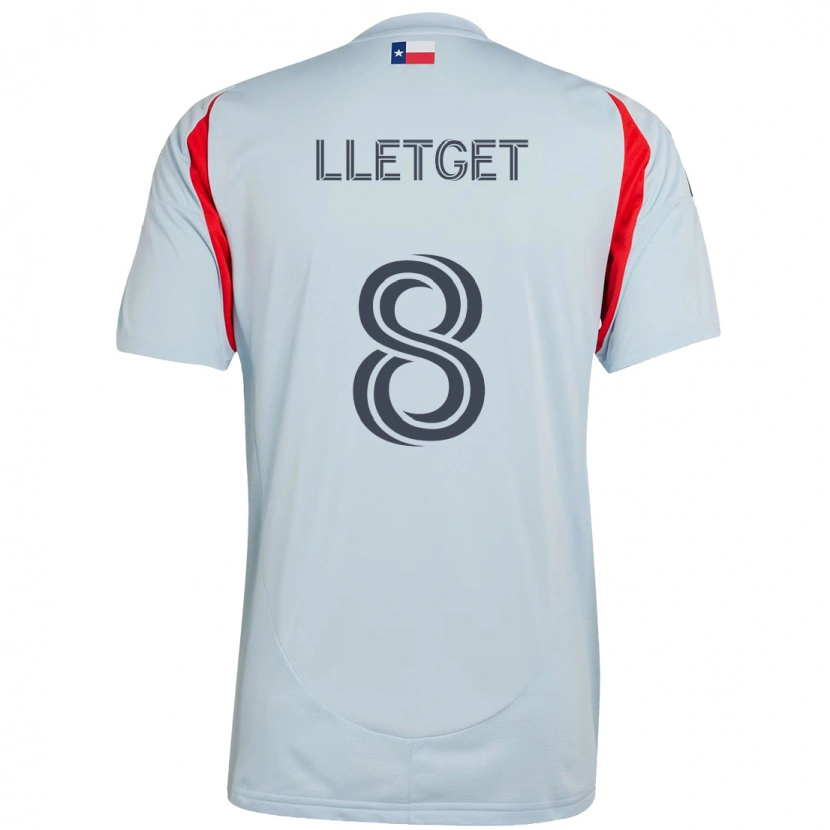 Danxen Herren Sebastian Lletget #8 Hellblau Rot Auswärtstrikot Trikot 2025/26 T-Shirt Österreich