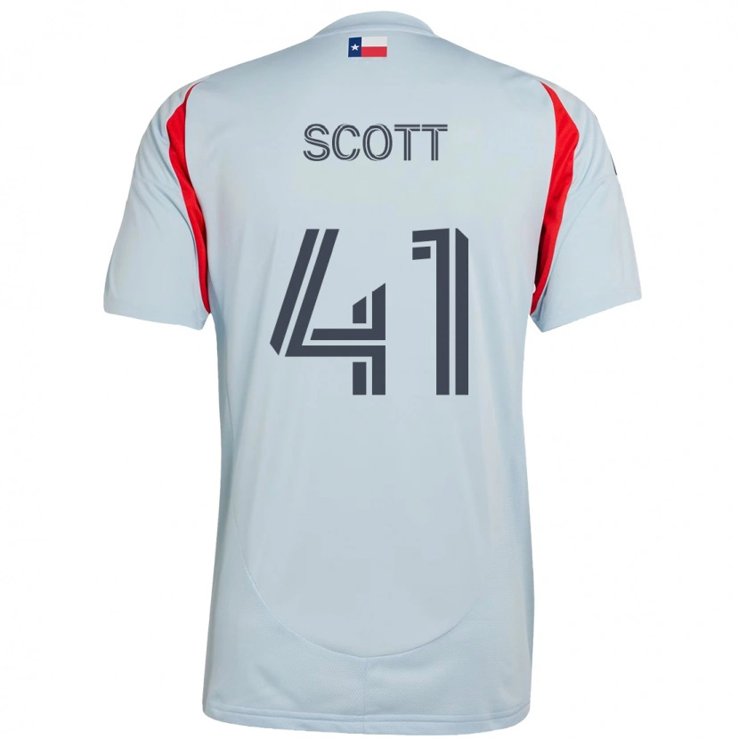Danxen Herren Tarik Scott #41 Hellblau Rot Auswärtstrikot Trikot 2025/26 T-Shirt Österreich