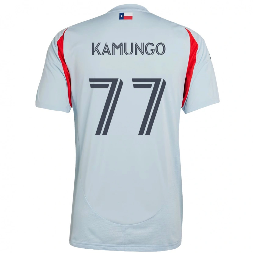 Danxen Herren Bernard Kamungo #77 Hellblau Rot Auswärtstrikot Trikot 2025/26 T-Shirt Österreich