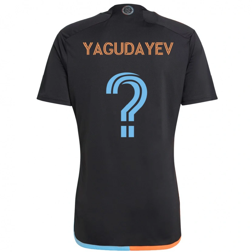 Danxen Herren Alexander Yagudayev #0 Schwarz Blau Orange Auswärtstrikot Trikot 2025/26 T-Shirt Österreich