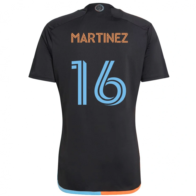 Danxen Herren Alonso Martínez #16 Schwarz Blau Orange Auswärtstrikot Trikot 2025/26 T-Shirt Österreich