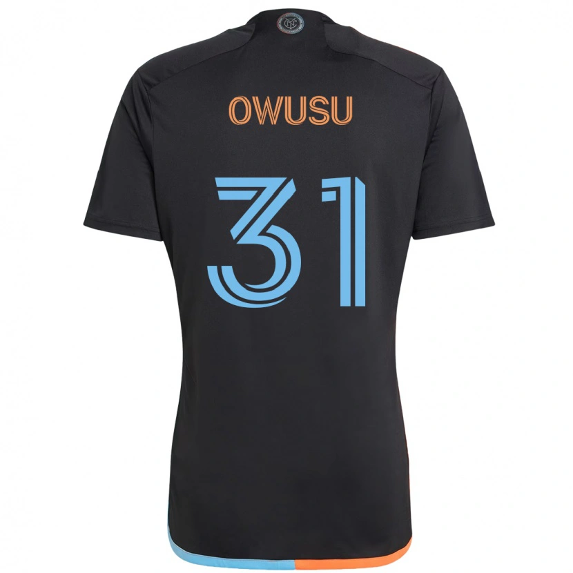 Danxen Herren Samuel Owusu #31 Schwarz Blau Orange Auswärtstrikot Trikot 2025/26 T-Shirt Österreich