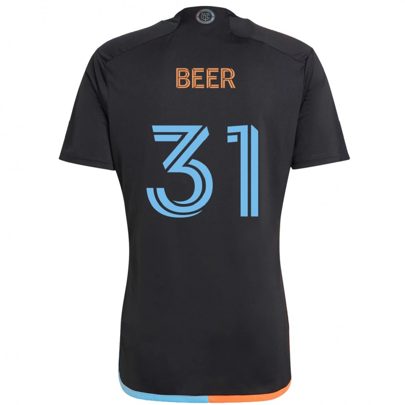Danxen Herren Jack Beer #31 Schwarz Blau Orange Auswärtstrikot Trikot 2025/26 T-Shirt Österreich