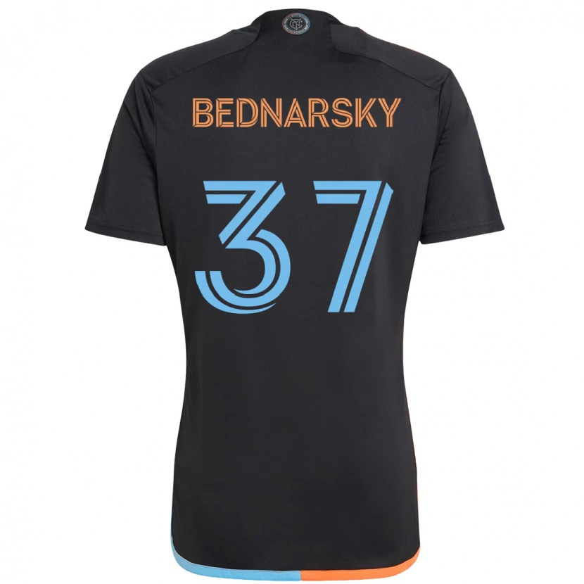 Danxen Herren Stevo Bednarsky #37 Schwarz Blau Orange Auswärtstrikot Trikot 2025/26 T-Shirt Österreich