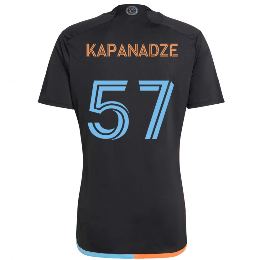 Danxen Herren Nicholas Kapanadze #57 Schwarz Blau Orange Auswärtstrikot Trikot 2025/26 T-Shirt Österreich