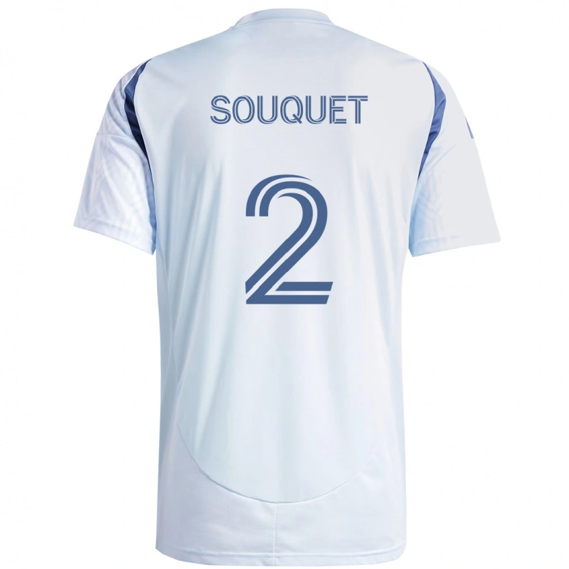 Danxen Herren Arnaud Souquet #2 Hellhimmelblau Blau Auswärtstrikot Trikot 2025/26 T-Shirt Österreich