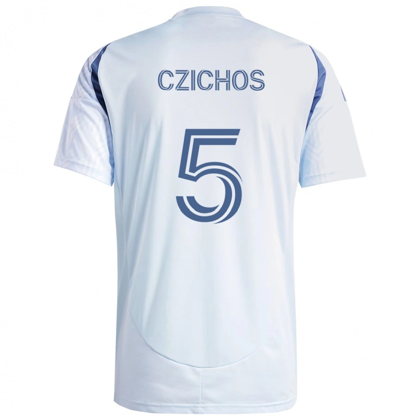 Danxen Herren Rafael Czichos #5 Hellhimmelblau Blau Auswärtstrikot Trikot 2025/26 T-Shirt Österreich