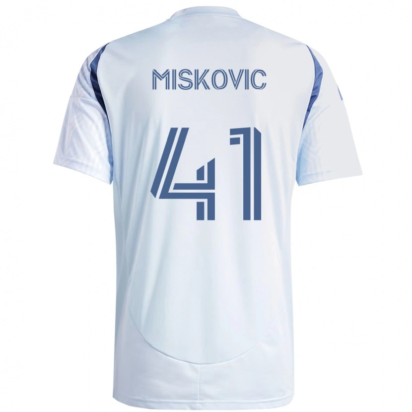 Danxen Herren Mihajlo Miskovic #41 Hellhimmelblau Blau Auswärtstrikot Trikot 2025/26 T-Shirt Österreich