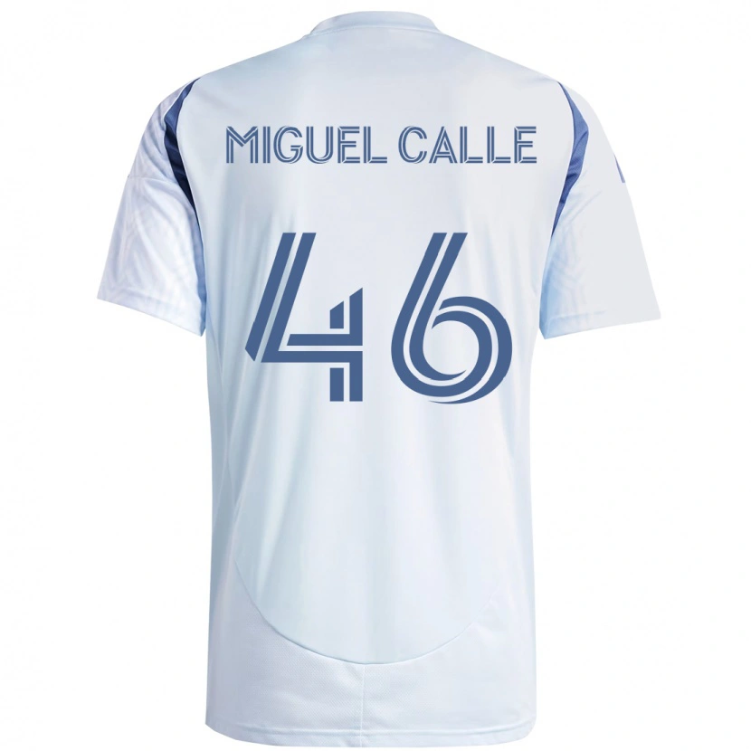 Danxen Herren Juan Miguel Calle #46 Hellhimmelblau Blau Auswärtstrikot Trikot 2025/26 T-Shirt Österreich