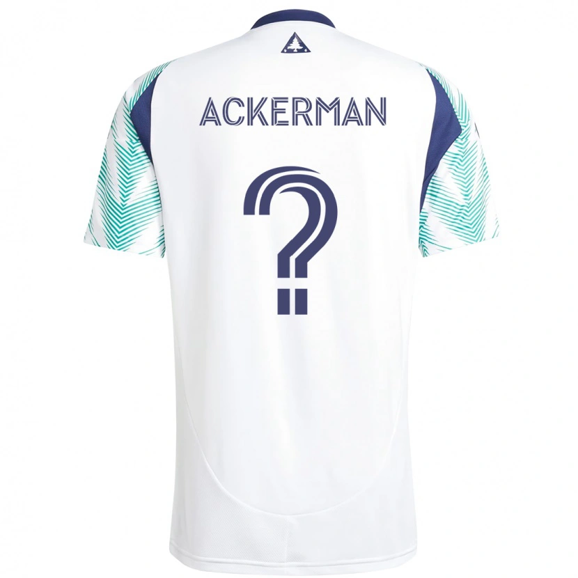 Danxen Herren Eli Ackerman #0 Weiß Blau Auswärtstrikot Trikot 2025/26 T-Shirt Österreich