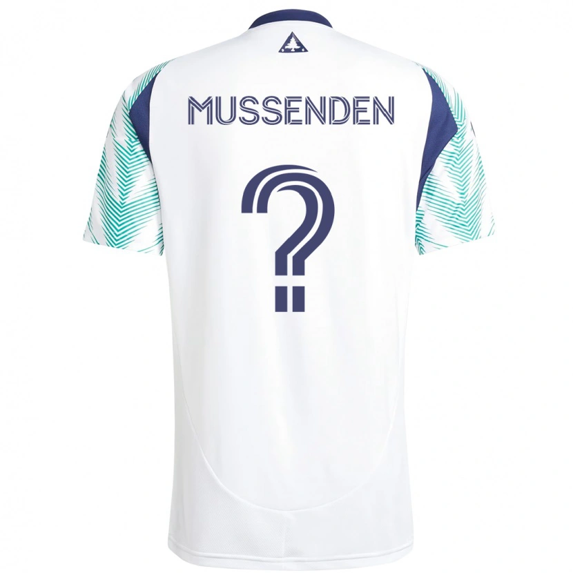 Danxen Herren Javaun Mussenden #0 Weiß Blau Auswärtstrikot Trikot 2025/26 T-Shirt Österreich