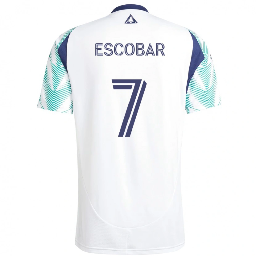 Danxen Herren Olger Escobar #7 Weiß Blau Auswärtstrikot Trikot 2025/26 T-Shirt Österreich