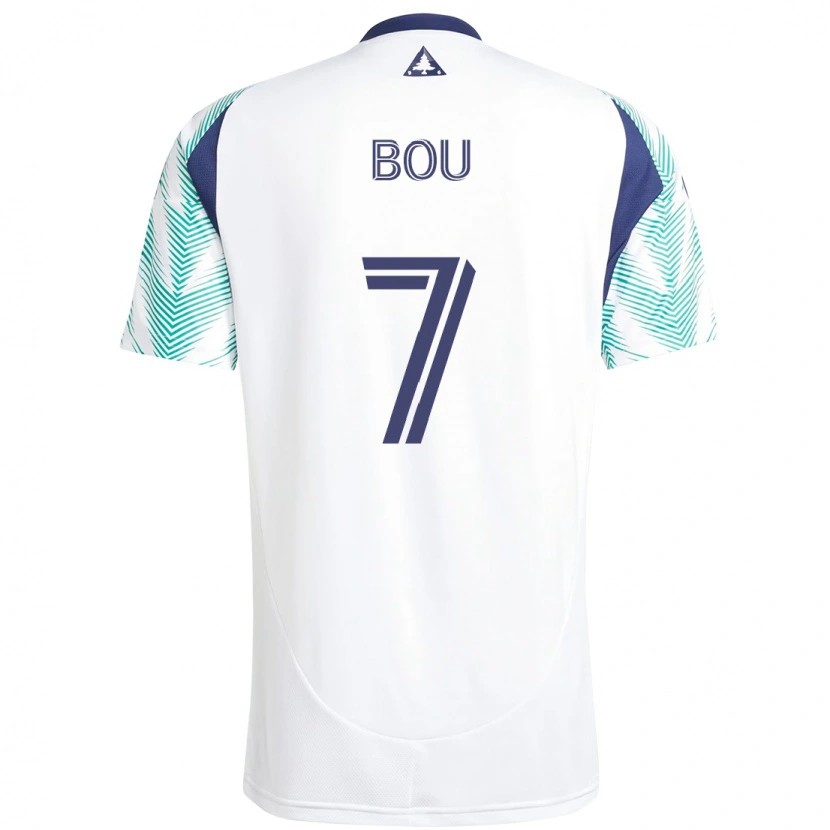 Danxen Herren Gustavo Bou #7 Weiß Blau Auswärtstrikot Trikot 2025/26 T-Shirt Österreich