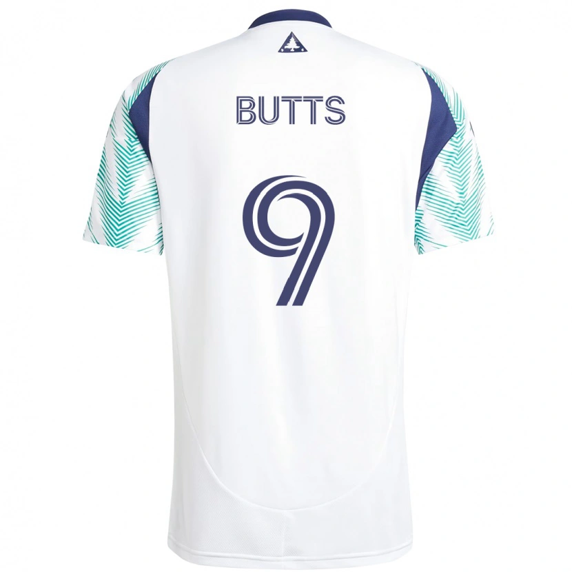 Danxen Herren Liam Butts #9 Weiß Blau Auswärtstrikot Trikot 2025/26 T-Shirt Österreich
