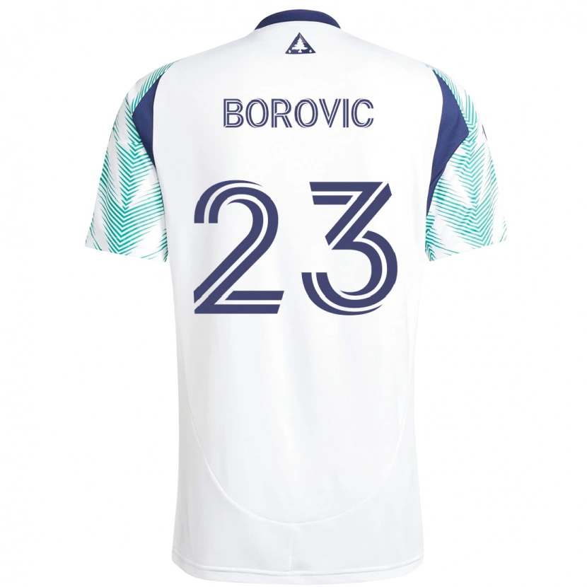 Danxen Herren Luka Borovic #23 Weiß Blau Auswärtstrikot Trikot 2025/26 T-Shirt Österreich