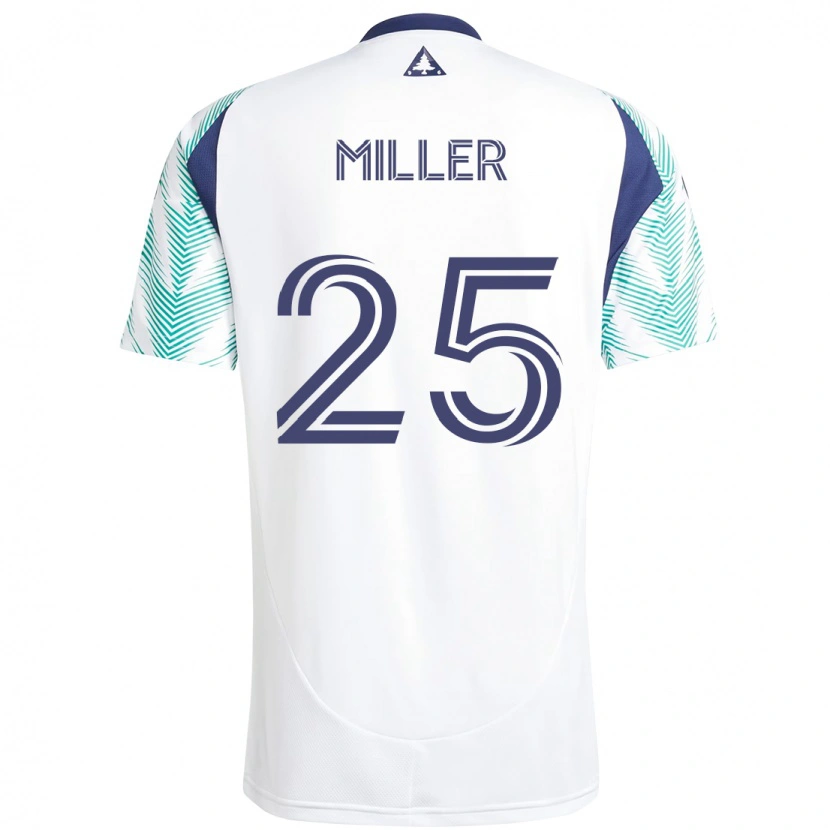 Danxen Herren Peyton Miller #25 Weiß Blau Auswärtstrikot Trikot 2025/26 T-Shirt Österreich