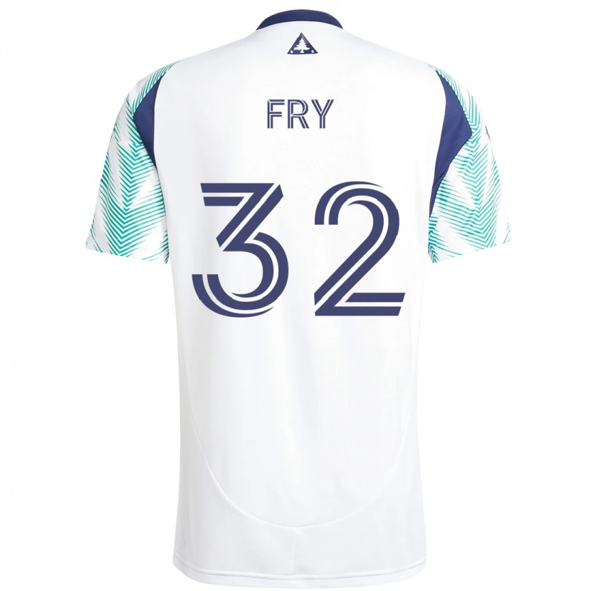 Danxen Herren Malcolm Fry #32 Weiß Blau Auswärtstrikot Trikot 2025/26 T-Shirt Österreich
